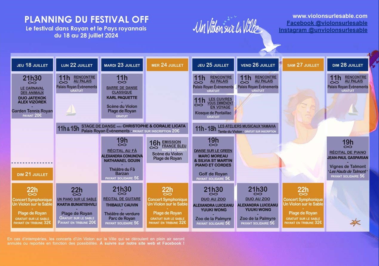 Programme Off Violon sur la ville